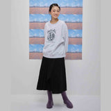 Cheerful logo sweat shirt (light gray)(Copy) (6684424110198)