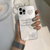 ハートバルーンレタリングアイフォンケース/Heart Balloon Lettering Phone Case