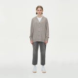 LAMBSWOOL V NECK CARDIGAN_MOCHA (6612827308150)
