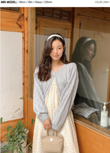 Kaya Cotton Mix Knit Cardigan (4color)