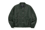 ビーガンレザーバイカージャケット / VEGAN LEATHER BIKER JACKET_GREEN