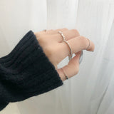 ミニハートレイヤードリングセット / Mini Heart Layered Ring 10 Set (2 color)