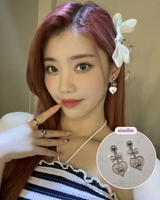 ロイヤルベイビーエンジェルイヤリング - ショート  / Royal Baby Angel Earring - Short (Silver) (Kep1er Chaehyun, Yeseo, Xiaoting Earrings)