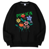 ミリオングロうフラワースウェットシャツ/MILLION GROW FLOWER SWEATSHIRT