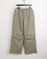 Tabe shirring jogger nylon pants set-up