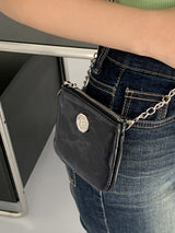 Eバートンミニチェーンクロスバッグ/Frank E Burton Mini Chain Cross Bag