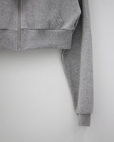 ジュリクロップフードジップアップ / Juri Crop Hood Zip-up (3color)