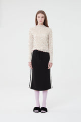 スモールチェリーミディスカート／SMALL CHERRY MIDI SKIRT [BLACK]