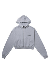 ハーフジップフーディ