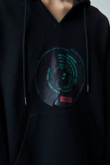 ビニールレコードプリンテッドフーディー / (UNISEX) VINYL RECORD PRINTED HOODIE