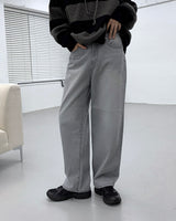 オーバーワイドデニム/TR2422 Gray Over Wide Denim