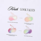 チェリーブラー半袖Tシャツ／CHERRY BLUR SHORT SLEEVE T-SHIRT [WHITE]