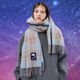 ドルフィンレーベルチェックマフラー / Dolphin label check muffler