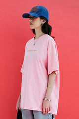 ロゴリーフTシャツ / ピンク