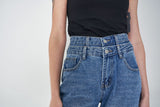 セミバギーフィットダブルOBデニムパンツ / SEMI BAGGY FIT DOUBLE OB DENIM PANTS [6877]