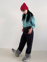 Verdant stripe T-shirts