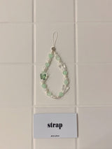 バタフライフォンストラップ/GREEN BUTTERFLY PHONE STRAP