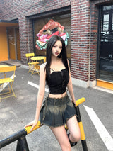 910. ハートレースコルセットトップ / 910. Heart lace corset top (2color)