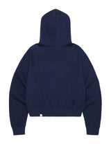 Wセラーロゴクロップドフーディー/W SELLER LOGO CROPPED HOODIE NAVY(CV2CFFM402A)