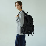 [After Pray Edition] 2-Pocket Cotton Cargo Rucksack (Black&Nickel)
