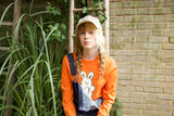 ウィティーバニーフラットニット／WITTY BUNNY FLAT KNIT [GREEN ORANGE]