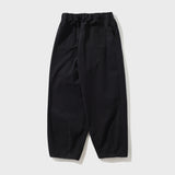 Structured Long Balloon Pants (Black)