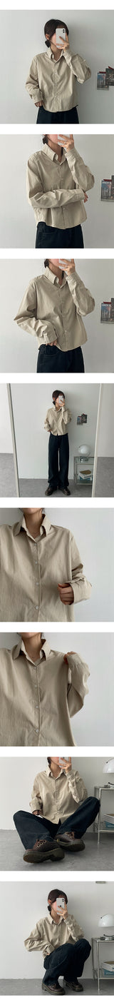 ハニハーフクロップシャツ / Hani half Crop Shirt