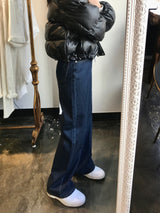 ワイドフィットデニムパンツ/WIDE FIT DARK BLUE DENIM PANTS [17789]