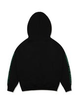 [起毛]Women's Crop  Le Lease Circle HeavyTerry Hoodie Black(FCD4TS714W)