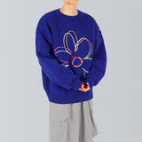 Clover Embroidered Knit