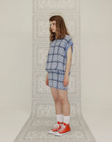 グラニースクエアオーバーサイズベスト/GRANNY SQUARE OVERSIZED VEST VERY PERI