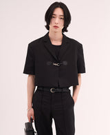 サンダーバックルハーフブレザー / [MADE] Sander Buckle Half Blazer