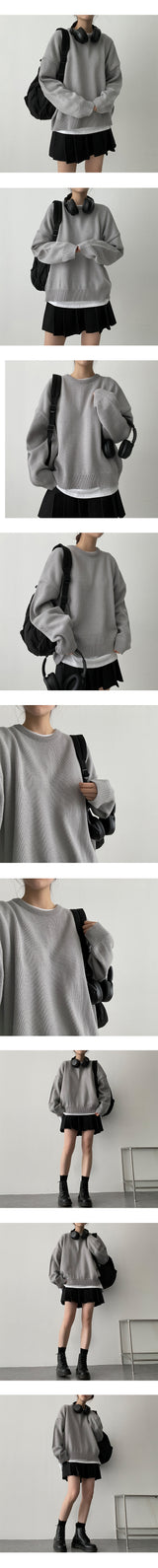 カーダーラウンドスウェットシャツニットウェア / Cardor Round Sweatshirt Knitwear