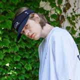 Palm Tree Logo Sun Cap Black