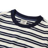 Border 2 Color long Sleeve T58 Cream/Navy (6614929080438)