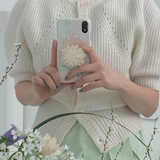 [セット] リーフシリーズ : スプリングブリーズフォンケース + ダンデライオンスマホグリップ / [SET] Leaf series : Spring breeze phone case + dandelion tok