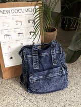 チャピンスクエアウォッシングデニムバックパック / Chaffin Square Washed Denim Backpack