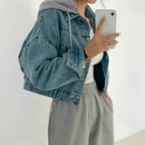 フロントアンドバックボタンデニムジャケット / Front And Back Button Denim Jacket