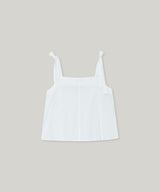 ribbon pintuck sleeveless top