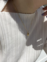 [92.5silver] melting necklace (gold)