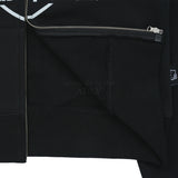 acme de la vie / Sanrio HELLO KITTY LETTERING CROP HOODIE ZIP UP BLACK