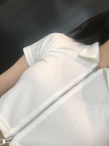 Sunday crop zip up