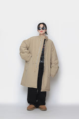 Long bomber  padded jacket