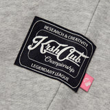 WITTY BUNNY RUGBY PLAYER GRAPHIC SWEATSHIRT [MELANGE GRAY]