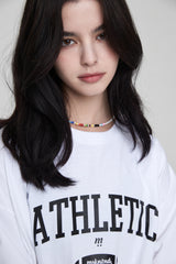 アスレチックオーバーサイズTシャツ /ATHLETIC OVERSIZED T-SHIRT WHITE