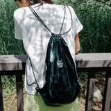グロッシーストリングバッグ / GLOSSY STRING BAG_DEEP GREEN