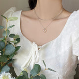 クリアムードレイヤードネックレス / clear mood layered necklace