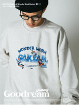 DAKYAM 2023 A/W Wonder Work Worker Gem Minerイラストレーションクルーネックスウェット