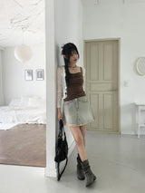 Dao shirring drape sleeveless
