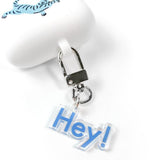 HEY TYPOGRAPHY KEY RING (6538492739702)